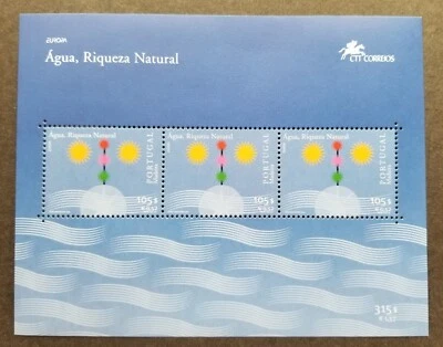[SJ] Portugal Europa CEPT Water 2001 Natural Treasure (ms) MNH - Image 1 of 4