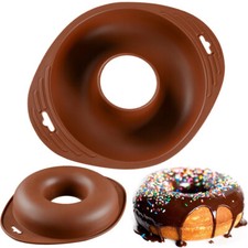 Pastiglia antiaderente per torta in silicone ciambella jumbo stampo fai da te stampo bagel da cucina stampo
