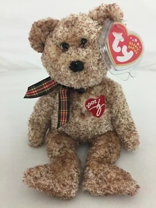 TY Beanie Baby - 2002 Signature Bear Brown w Badge - Mint w Mint Tag - Bild 1 von 9