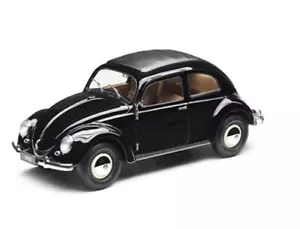 Volkswagen VW Käfer 1200 Brezel Modellino 1950 1:18 Welly Nero Nuovo 18040W - Foto 1 di 4