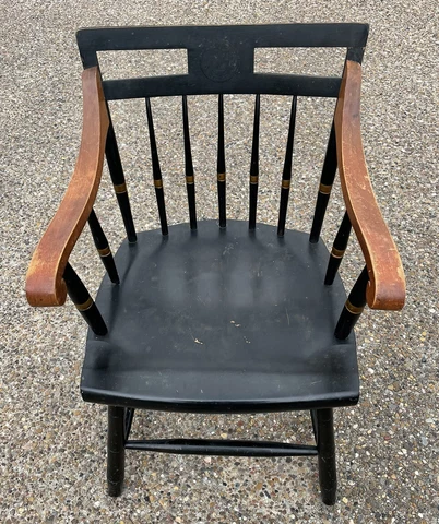 Vintage Nichols and Stone Harvard University Scholar's Windsor Armchair Cover