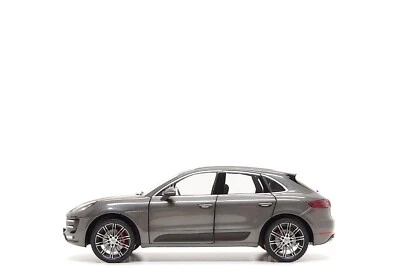 Minichamps 1:18 Porsche Macan Turbo in Agate Grey Metallic - Image 1 of 4