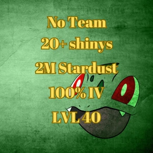 POKÉMON ACC GO PTC LEVEL 40! 20+ shiny! 2+M stardust - Picture 1 of 4