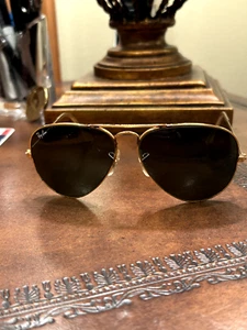 Vintage BL Rayban Aviator Sunglasses - Picture 1 of 9