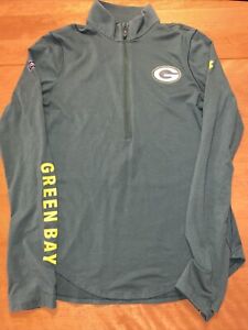 Under Armour Green Bay Packers 1/2 Zip Pullover Combine Authentic Size Medium 