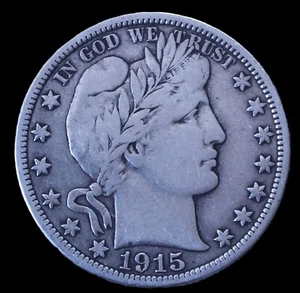 1915-D Barber Half Dollar VF -LAH -146 - Picture 1 of 4
