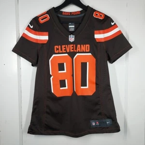 Camiseta deportiva para mujer Nike On Field Cleveland Browns marrón mediana Jarvis Landry #80 usada en excelente estado - Imagen 1 de 9