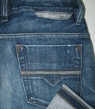 HOT Men DIESEL SAFADO 8BI Slim STRAIGHT DARK COAL Denim Jeans 29 x29 (Fit 30x29)