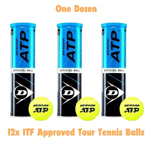 Offizielles Dunlop ATP Tennis Tour Bal Dutzend brandneu versiegelt - insgesamt 12 Bälle - Bild 1 von 2