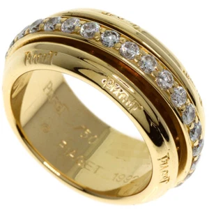 PIAGET Ring possession Diamond Full Eternity #52 K18 Yellow Gold - Picture 1 of 7