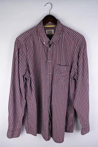 Camel Active Men Casual Shirt Red Striped Cotton size L - Picture 1 of 6