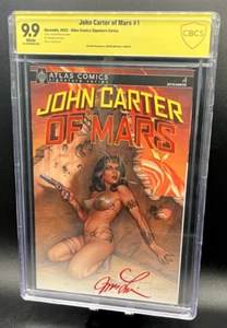 John Carter of Mars #1 Sign Joseph Michael Linsner Atlas 22 Dynamite CBCS 9.9 👀 - Picture 1 of 6