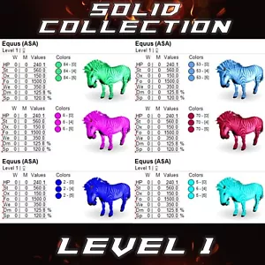 ARK Ascended | Official PVE | Solid | Equus (24 Colours) | Level 1 | Clone - Picture 1 of 23