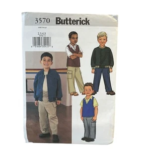 Butterick Sewing Pattern 3570 Pants Jacket Vest Boys Child Size 2-5 - Bild 1 von 2