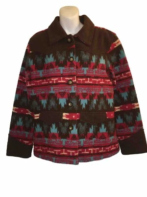 Tasha Polizzi  Cabela's JACKET top  Aztec Southwest Vtg Camp Blanket  M - Image 1 of 4