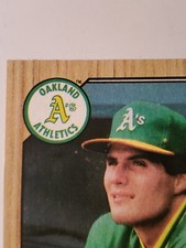 1987 Topps Jose Canseco Oakland Athletics #620 Baseball Card Error . Super Rare