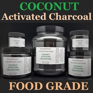 Activated Charcoal Powder Teeth Whitening Organic 100% Natural FoodGrade COCONUT - Picture 1 of 15