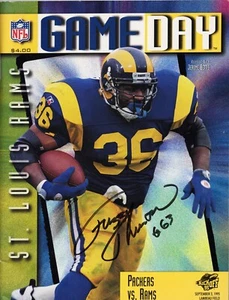 St Louis Rams Larry Turner #63 handsigniertes NFL GameDay Programm 3. September 1995 - Bild 1 von 2