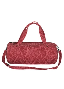Trussardi Borsa cilindrica viaggi weekend Lino rosa 54 X 25 cm - Picture 1 of 7