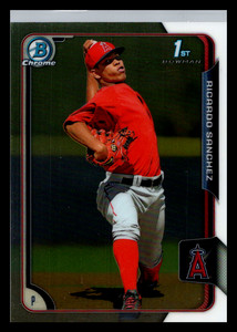 2015 Bowman Chrome Prospects Ricardo Sanchez 1st Bowman #BCP147 Angels