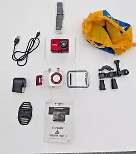VIVITAR HD 1080p Action Cam Waterproof Case Charger Bundle DVR786HD 60FPS - Picture 1 of 5