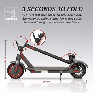 AOVOPRO SCOOTER Monopattino Elettrico ADULTI 350W RAGGIO 30KM 31KM/H 350W - Foto 1 di 14