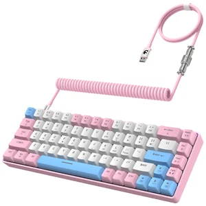 RK-T8 Wired TKL 65% Mechanical Gaming Keyboard RGB + C Cable for PS4 PS5 Xbox PC - Picture 1 of 29