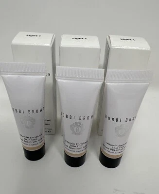 3X Bobbi Brown Vitamin Enriched SKIN TINT LIGHT  1 Travel Size 0.24 oz each B82 - Image 1 of 4