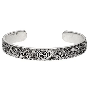 Gucci Unisex Bracelet Bangle 925 Sterling silver 433575-J8400 0811 Newarticle - Picture 1 of 5