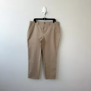 Lauren Ralph Lauren Women’s Khaki Chino Pants Cotton Blend Tapered Leg Size 16 - Picture 1 of 12