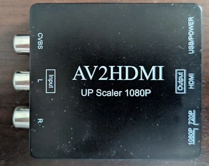 AV2HDMI Converter UP Scaler 1080P-Like New Condition-Working Tested - Picture 1 of 4