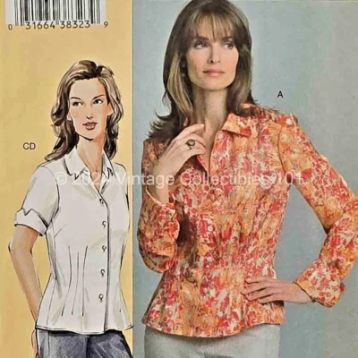 Camisa ajustada Vogue Sandra Betzina patrón V7903 Misses tallas 12-14-16 sin cortar FF Foto 1 de 4