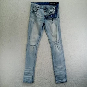Gifted LA Jeans Mens 32x32 Stretch Buttonfly Skinny Distressed Light Cotton Blen - Picture 1 of 11