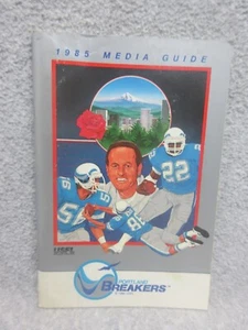 USFL 1985 PORTLAND Oregon BREAKERS MEDIA GUIDE 96 Page US Football League - Picture 1 of 2