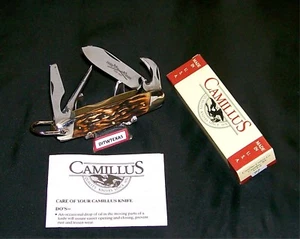 Camillus 97 Knife Sword Brand Camper Indian Stag Line 1973 W/Packaging,Paperwork - Picture 1 of 12