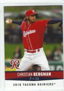 2018 Tacoma Rainiers (Triple A-Seattle Mariners) Christian Bergman