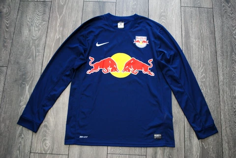 RED BULL SALZBURG AWAY FOOTBALL SHIRT 2014-2015 SOCCER JERSEY LONGSLEEVE LARGE Cover