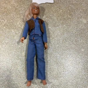 Clean 1974 Vintage Kenner Dusty Action Doll 11.5" Original Outfit Moving Hands - Picture 1 of 8