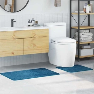 Tappeto da bagno 2 pcs Blu 50 x 50 cm Polipropilene - Foto 1 di 9