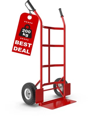 Profi Sackkarre Transportkarre Stapelkarre Transportwagen Stapelkarre 200kg Rot - Bild 1 von 4