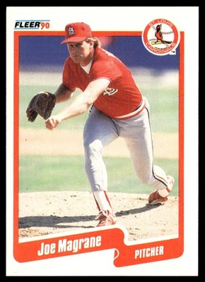 1990 Fleer Joe Magrane St. Louis Cardinals #252 - Image 1 of 2