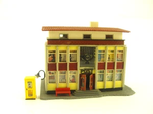 Postamt m. Telefonzelle   - Faller HO Fertigmodell 1:87  - #52  #E - gebr. - Picture 1 of 3