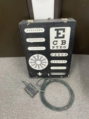 Gráfico de agudeza visual de visión óptica de colección gráfico de ojos caja de luz Green Test Co. Foto 1 de 4