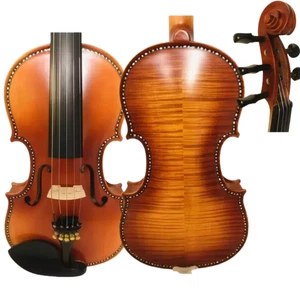 5 strings Inlay shell 4/4 Strad style Song brand Maestro,Flames maple back#15165 - Picture 1 of 8