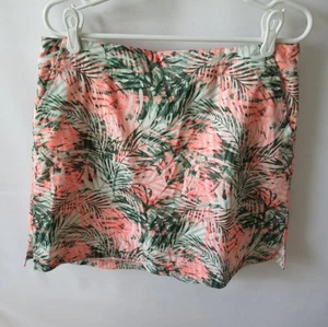 Lady Hagen green pink palms back zip stretch skort *Sz 10* - Picture 1 of 6
