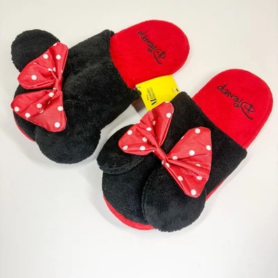 Disney Minnie Mouse Women's Slippers L/Xl 9-10 New with Tags - Image 1 of 4