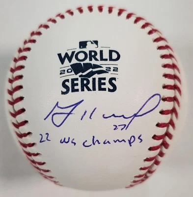 Jose Altuve "22 WS Champs" Signed OML 2022 World Series Baseball (Beckett) - Image 1 of 3