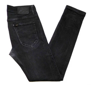 LEE - Men's LUKE Slim Tapered Fit Jeans 30"W X 32"L Black Stretch Denim - Picture 1 of 5