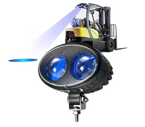 Blue Led Forklift Spot Light Pedestrian Safety Warning - Picture 1 of 4