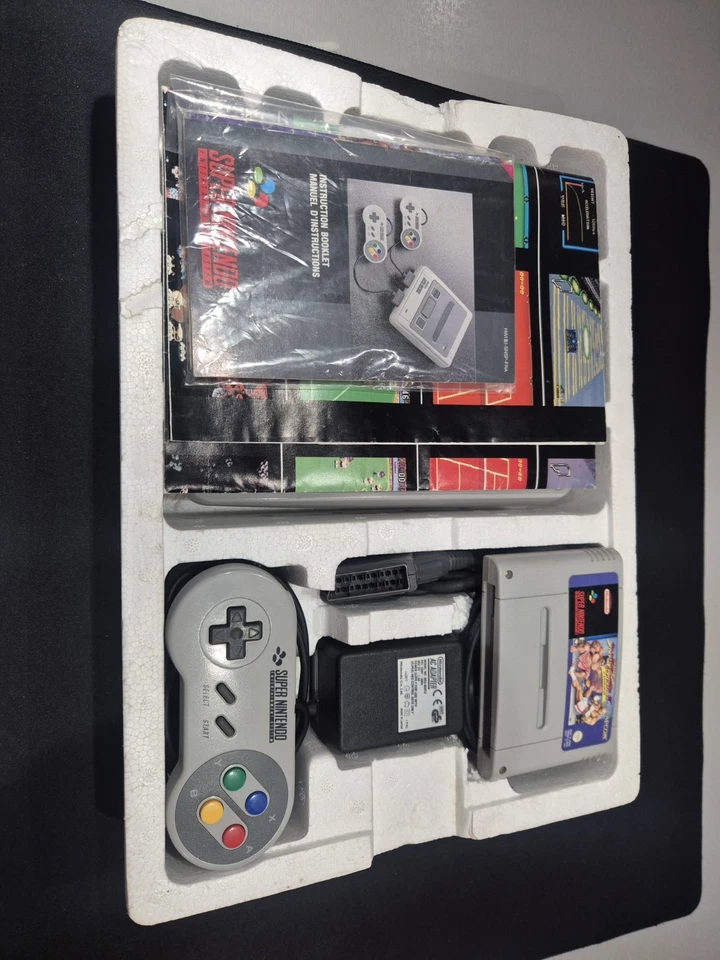 Console super nintendo pack street fighter 2 turbo avec boite d'origine FR - Photo 1/4